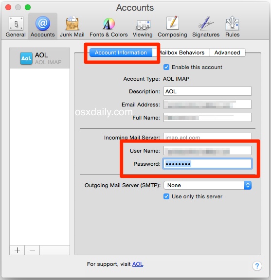 configure mac email client for google app password